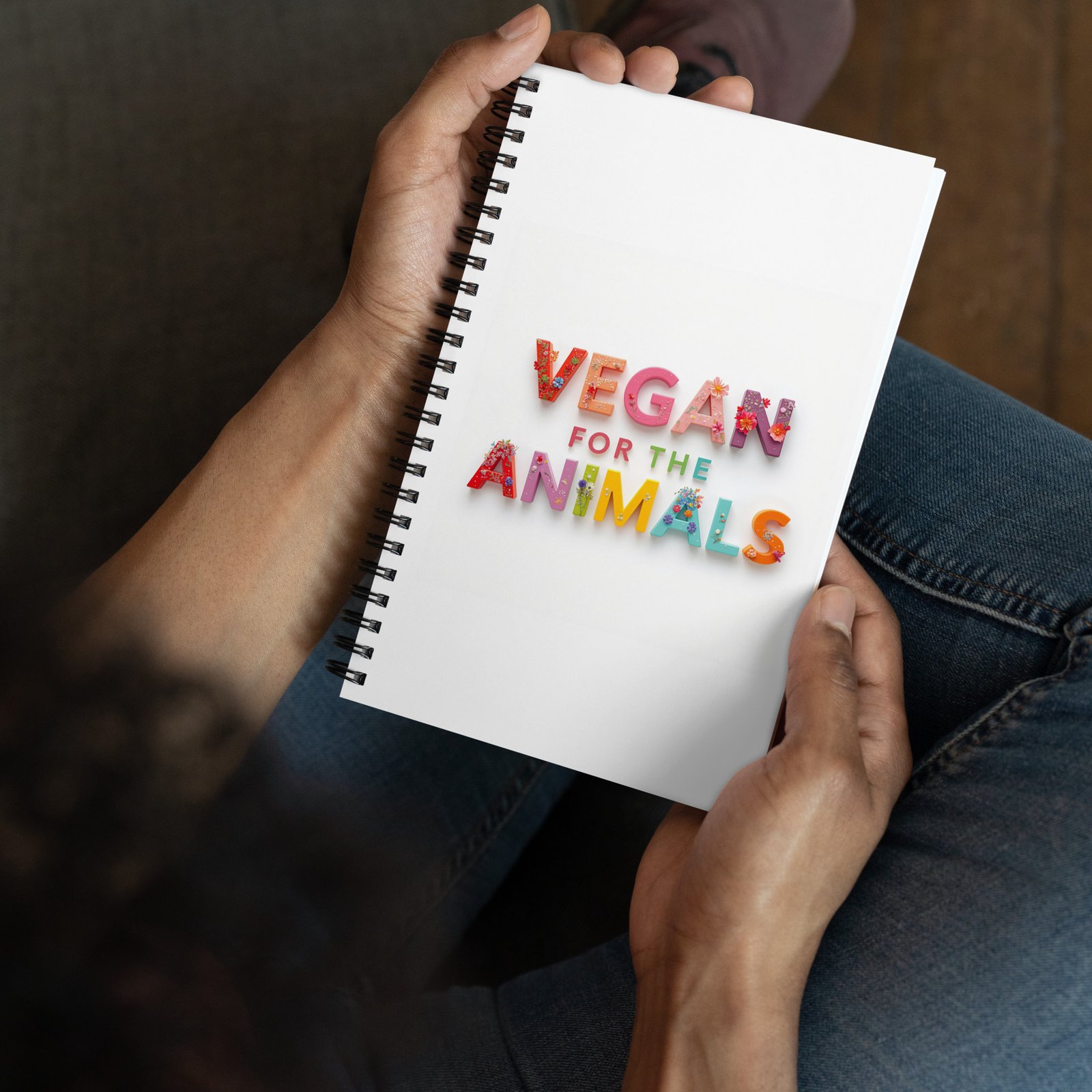 Vegan for the animals spiral notebook 2 - Image 3