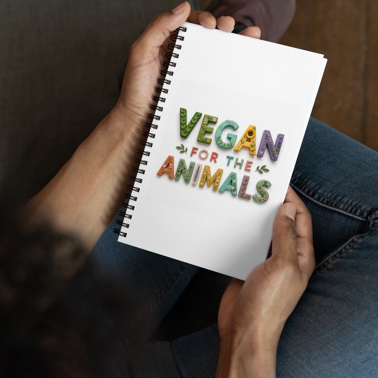 Vegan for the Animals spiral notebook - Image 3