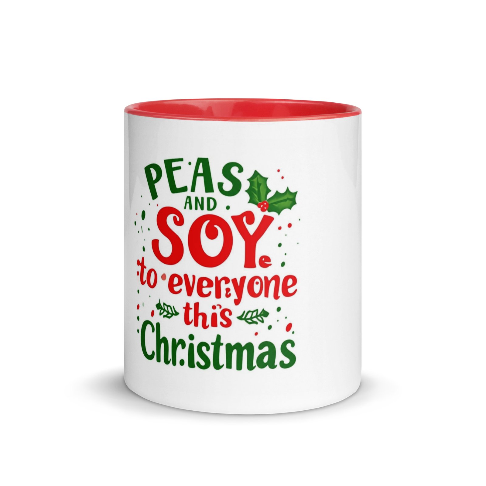 Peas and Soy Vegan Festive Mug