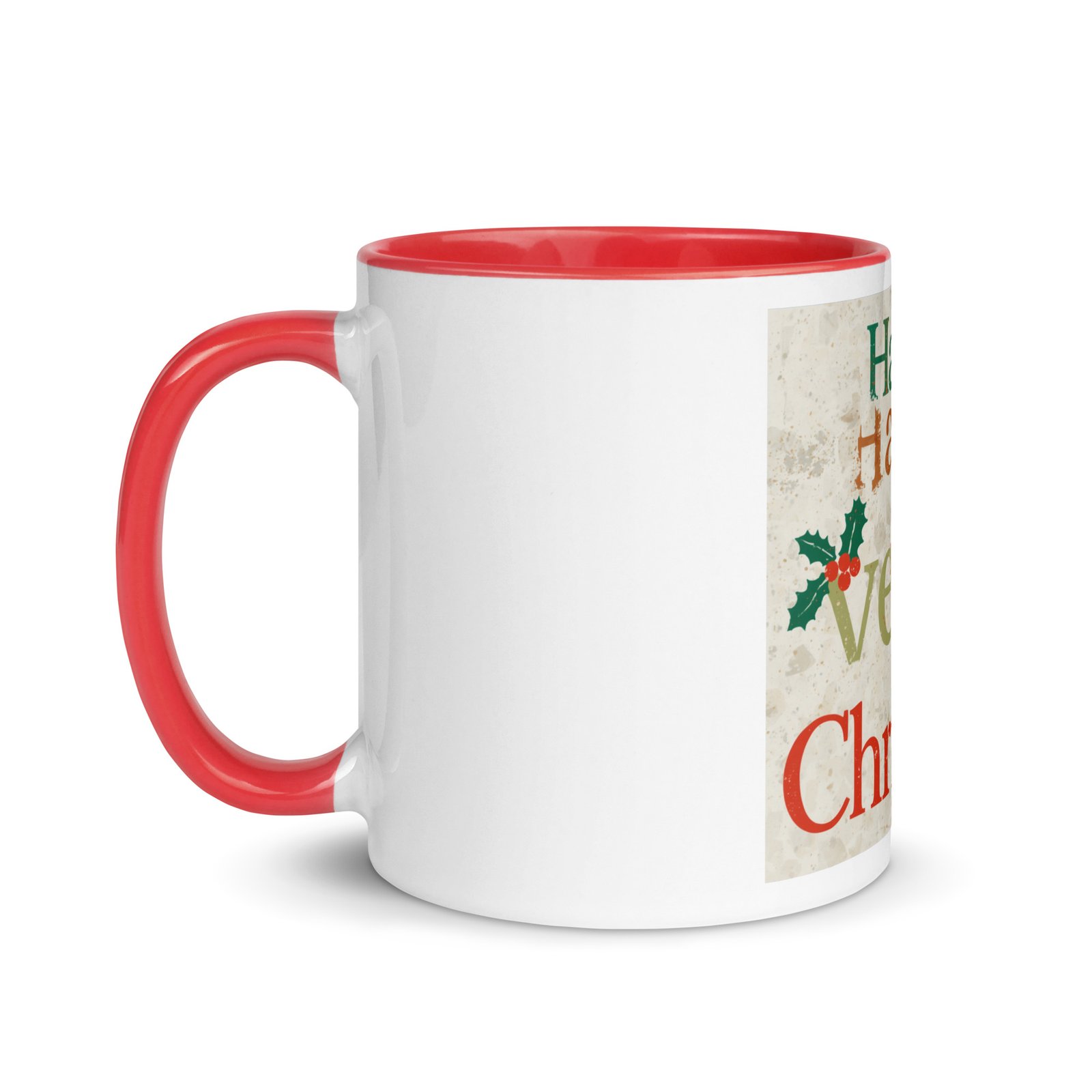 Have a happy Vegan Christmas Mug/coloured inside - Image 2