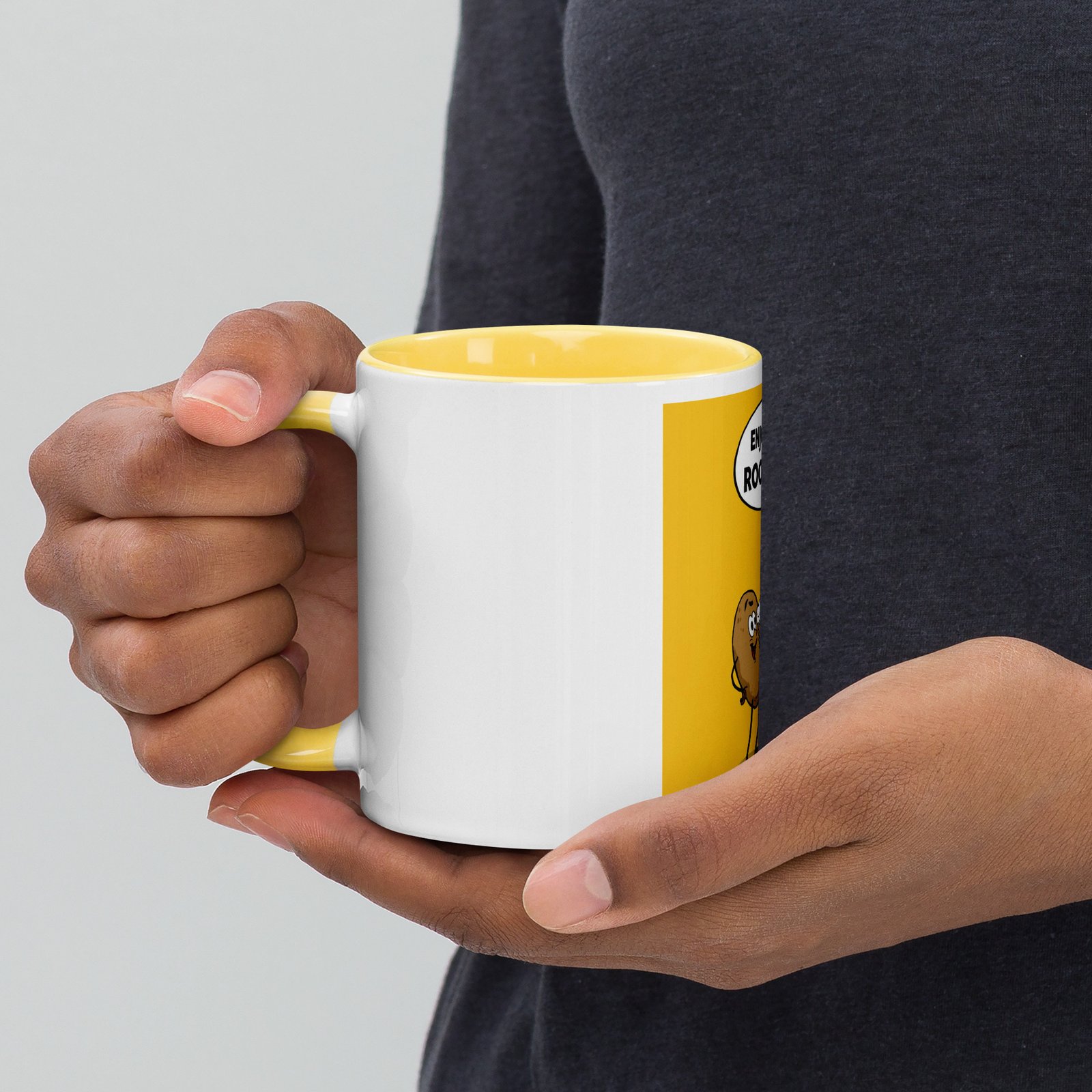 Enjoying A Root Beer Vegetable themed Mug - Image 4