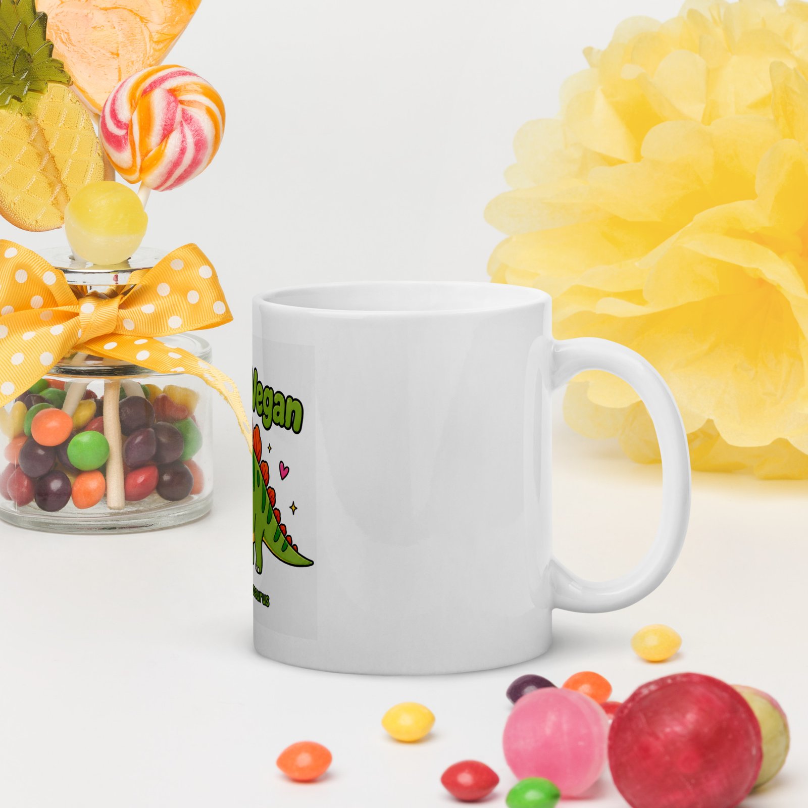 World's Largest Vegan / Dinosaur kids mug - Image 2